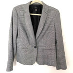Nine West  Gray Houndstooth Long Sleeve Front Pockets Lined Blazer Sz 10 Photo 0