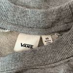 Vans Light Gray Logo Sleeve Cropped Pullover Sweatshirt Photo 6