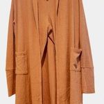 Nordstrom Theo & Spence XL Brown Cozy Long Sleeve Hoodie Lounge Set Duster Cardi Photo 0