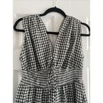 Etiquettte Small Gingham Dress Babydoll Milkmaid Tie Front‎ Cottgecore Spring Photo 1