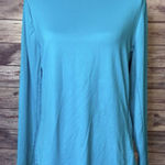 Hang Ten  Teal Rashguard Sun Shirt‎ Long Sleeve Stretch  Zipper Pocket Womens S Photo 0
