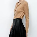 ZARA FAUX LEATHER MINI SKIRT Photo 1