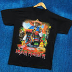 Iron Maiden “Viva Mexico Cabrones “ Heavy Metal Band Graphic T-Shirt Size Large Photo 0