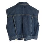 AGOLDE  Charli Sleeveless Button Front Denim Trucker Jean Vest Size Small Photo 7