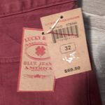 Lucky Brand Burgundy Riley Cut Off Low Rose Boyfriend Shorts Size 14/32 Photo 3