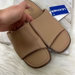 NWT Deadstock Vintage Faded Glory Leather Slide Sandals Size 6 Tan Photo 4