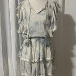 Surf Gypsy Ruffle Mini Eyelet Tie Dye Dress Photo 2