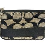 Coach  Black Leatherware Women's Signature C Logo Keychain Cardholder Coin Wallet Photo 0