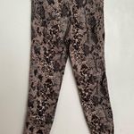 We The Free Free People Raw High Rise Snakeskin Printed Raw Ankle Jeans Photo 1