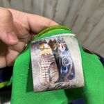 Laurel Burch Purse Shoulder Bag Colorful Vibrant Blue Dogs Sequins Canvas Tote Photo 7