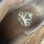 Fergie Fergalicious Tan Strappy Block Heel Ankle Boots Women 6.5 Moto Fringe Brown Photo 7