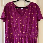 Old Navy short sleeve vneck purple dress XXL Tall Photo 1