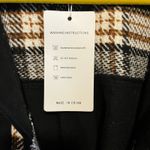 SOLD Shirt Jacket Black Oversized Shacket Button Up Women's Top Size Large Photo 4