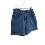 L.A. Blues  Medium Wash Mom Style Size 28 Cuffed Hem Denim Jean Shorts. Photo 1