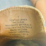 Universal Threads  Mules Slides Woman’s 7 Aztec Tapestry Uppers Faux Fur shoes Photo 4