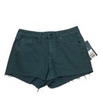 Universal Threads NEW Dusk Green Teal High Rise Shorts Cutoff Fringe Photo 1