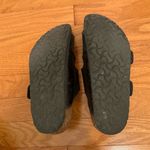 Birkenstock Big Buckle Arizona Sandals in Black and Silver Photo 5