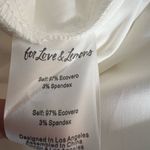 For Love & Lemons White Midi Skirt Ecoveco Blend Pull-On Elastic Waist XL New Photo 3