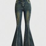 Romwe Fringe star jeans - new with tags. Photo 0