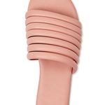 Time & Tru  Sandals Size 11 Multi Band Slides Blush Color New Photo 3