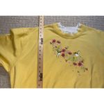 Decorated Originals Embroidered Sweatshirt Hummingbird Floral Yellow 3XL Size 3X Photo 3