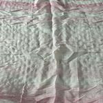 Land’s End Women’s Pink & White Striped Ombré Oblong Fringe Scarf Photo 4