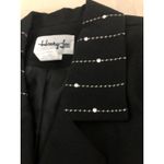 Henry Lee Women Blazer 12 Embroidered Long Sleeve Clueless Preppy Black 3 Button Photo 7