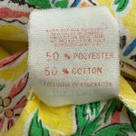 VTG 70s Loungees Shirt Womens 12/14 Yellow Parrot‎ Top Snap Cover Up Pocket USA Photo 6