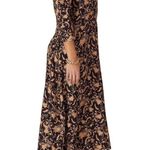 Zero + Maria Cornejo Isie Black Printed Silk High Low V Photo 3