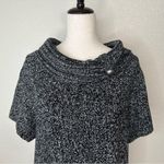 Style & Co  Gray Tweed Knit Short Sleeves Sweater Dress Photo 0