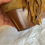 Saint Laurent Rock 40 Tan Suede Chelsea Boots w/ Fringe, Size 37, Box + Dustbags Photo 13