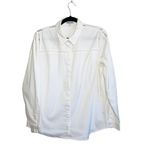 EXPRESS Ultimate Essential Shirt Straight Fit Button Down in White Photo 0
