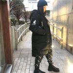 Kangol Puffer Jacket for H&M Black Size XXS Double Zip Hooded Trench Puffer Photo 1