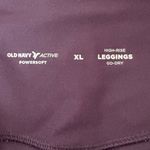 Old Navy  Active High-Rise‎ Leggings XL Dark Purple capri cropped length pockets Photo 3