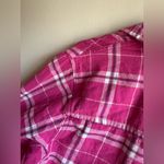Blair  Vibrant Pink Plaid Flannel 100% Cotton Size Medium Photo 7