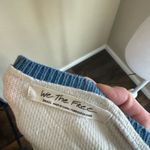 We The Free  winter Striped V-Neck Sweater - Blue and Yellow Photo 5