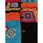 Allure Blazer Jacket Womens 2X Embroidered Colorblock Artsy Vintage Coogie Style Photo 5