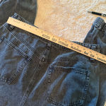 Women’s INDIGO Rising Black Joggers Jeans cropped sz 13/31 grunge goth Y2K Photo 4