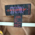 Studio Sportif silk full zip equestrian jacket size small Brown Photo 4