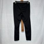 Athleta Black Mid Rise Drawstring Cropped Legging Pants Size M Photo 4