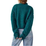 Free People Free‎ People Bradley Turtleneck Chunky Sweater, Blue/Green, Size Large, NWT Photo 1