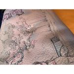 Disney  Store Pale Blue Wallet Mulan & Cherry Blossom Art Zip Closure no strap Photo 10