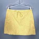 American Eagle  Vintage Y2K 90s Yellow Floral Cotton Tie-waist Mini Skirt 8 Photo 0