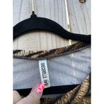 Grecerelle Tiger‎ Print Bodycon Dress Size Small animal long sleeve club summer Brown Photo 4