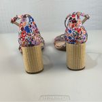 Kelly & Katie  Caital Multicolor Floral Block Raffia Heel Sandals Women 10 EUR 42 Photo 7
