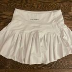 Gold Hinge Off-White Pleated Tennis Skirt Photo 0