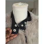 ZARA Woman Faux Fur Jacket With Leather Accents Autumn/Winter Collection Size S Photo 2