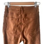 Good American  Good Waist Faux Suede Jeans in Tobacco Size 2 Photo 4