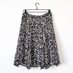 Chico's Chico’s Abstract Print Crinkle Lined Full A Line Skirt Sz L Photo 2
