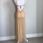 Victoria's Secret Victoria’s Secret Nude Embroidered Silk Maxi Slip Photo 7